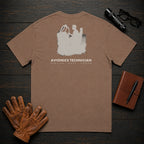 Avionics Technician t-shirt in Espresso, Cockpit Panel Check (Male)