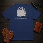 Avionics Technician t-shirt in True Navy, Cockpit Panel Check (Male)