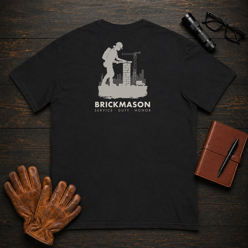 Brickmason t-shirt in Black, Checking Level (Female)