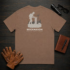 Brickmason t-shirt in Espresso, Checking Level (Female)
