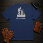 Brickmason t-shirt in True Navy, Checking Level (Female)