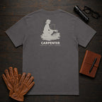 Carpenter t-shirt in Graphite, Sawing Trim (Female)