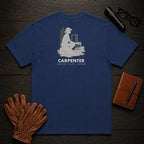 Carpenter t-shirt in True Navy, Sawing Trim (Female)