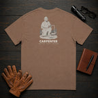 Carpenter t-shirt in Espresso, Sawing Trim (Male)