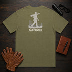Carpenter t-shirt in Hemp, Carrying Lumber (Male)