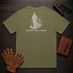 Community Health Worker t-shirt in Hemp, Neighborhood Visit (Male)