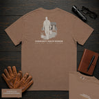 Community Health Worker embroidered t-shirt in Espresso, Neighborhood Visit (Male)