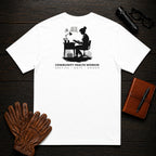 Community Health Worker t-shirt in White, Referral Binder (Female)