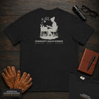 Community Health Worker embroidered t-shirt in Black, Referral Binder (Female)