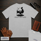 Community Health Worker embroidered t-shirt in Granite, Referral Binder (Female)