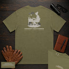 Community Health Worker embroidered t-shirt in Hemp, Referral Binder (Female)
