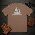 Community Health Worker t-shirt in Espresso, Referral Binder (Male)