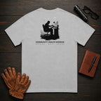 Community Health Worker t-shirt in Granite, Referral Binder (Male)