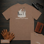 Community Health Worker embroidered t-shirt in Espresso, Referral Binder (Male)