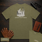 Community Health Worker embroidered t-shirt in Hemp, Referral Binder (Male)