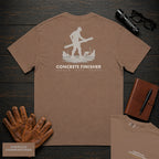 Concrete Finisher embroidered t-shirt in Espresso, Screeding Level (Male)