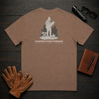 Construction Foreman t-shirt in Espresso, Reading the Plans (Male)