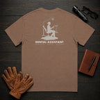 Dental Assistant t-shirt in Espresso, Chairside Suction (Female)