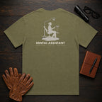 Dental Assistant t-shirt in Hemp, Chairside Suction (Female)