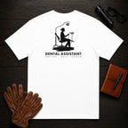 Dental Assistant t-shirt in White, Chairside Suction (Female)