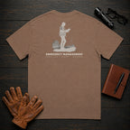 Emergency Management T-Shirt | Standard Back Print | Field Damage Walk (Female) — Espresso