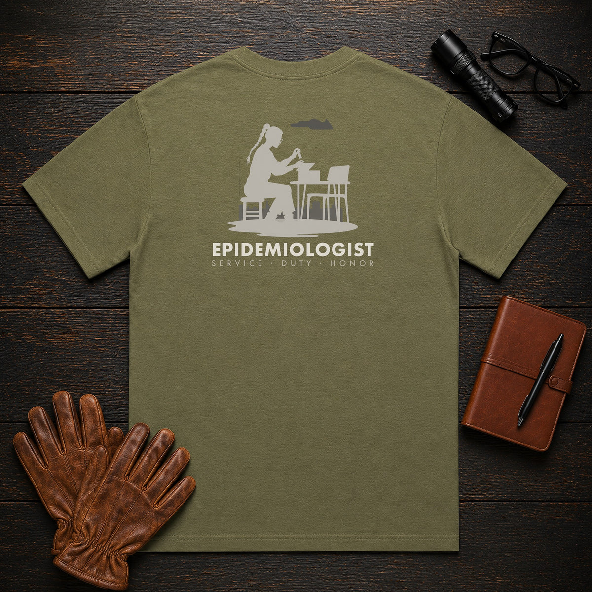 Epidemiologist t-shirt in Hemp, Clinic Collection (Female)