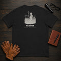 Farmer t-shirt in Black, Examining the Crop (Male)