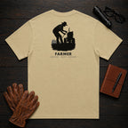 Farmer t-shirt in Khaki, Checking the Tractor (Female)