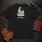 Farmer t-shirt in Black, Reviewing the Ledger (Male)