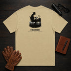 Farmer t-shirt in Khaki, Reviewing the Ledger (Male)
