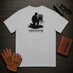 Firefighter t-shirt in Granite, Hose Roll (Female)