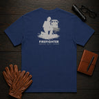 Firefighter t-shirt in True Navy, Hose Roll (Female)