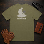 Firefighter t-shirt in Hemp, Hose Roll (Male)