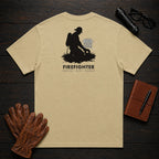 Firefighter t-shirt in Khaki, Hose Roll (Male)