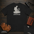 Firefighter embroidered t-shirt in Black, Hose Roll (Male)