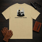 Kindergarten Teacher t-shirt in Khaki, Counting at table (Female)