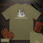 Kindergarten Teacher embroidered t-shirt in Hemp, Counting at table (Female)