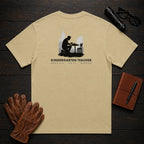 Kindergarten Teacher t-shirt in Khaki, Counting at table (Male)