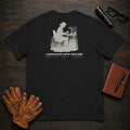 Language Arts Teacher T-Shirt | Standard Back Print | Grading essays (Female) — Black