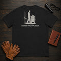 Licensed Practical Nurse T-Shirt | Standard Back Print | Medication Cart (Male) — Black