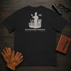Occupational Therapist T-Shirt | Standard Back Print | Therapy Kitchen (Female) — Black