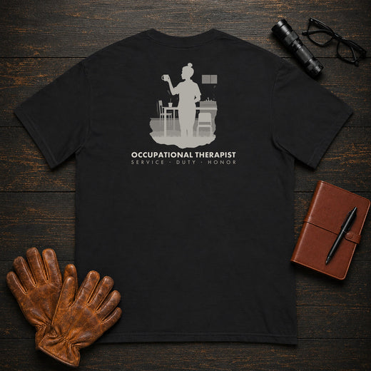 Occupational Therapist T-Shirt | Standard Back Print | Therapy Kitchen (Female)