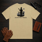 Occupational Therapist T-Shirt | Standard Back Print | Therapy Kitchen (Female) — Khaki