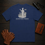 Occupational Therapist T-Shirt | Standard Back Print | Therapy Kitchen (Female) — True Navy