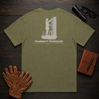 Pharmacy Technician T-Shirt | Standard Back Print | Stock Shelves (Female) — Hemp