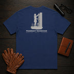 Pharmacy Technician T-Shirt | Standard Back Print | Stock Shelves (Female) — True Navy