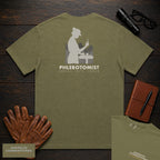 Phlebotomist T-Shirt | Statement Embroidered Front + Back Print | Labeling Tubes (Female) — Hemp