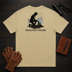 Preschool Teacher t-shirt in Khaki, Building with blocks (Female)