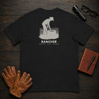 Rancher t-shirt in Black, Checking the Water Tank (Female)