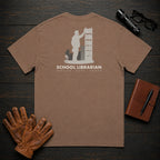 School Librarian t-shirt in Espresso, Shelving books (Male)